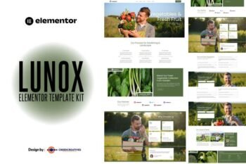 Lunox - Agriculture Farm & Farmers Elementor Template Kit