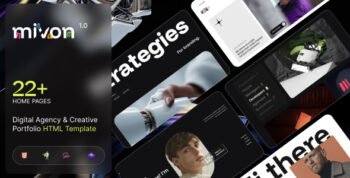 Mivon - Creative Agency Portfolio HTML Template