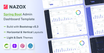 Nazox - Spring Boot Admin & Dashboard Template