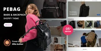 Pebag - Bags & Backpack Store Shopify 2.0 Theme