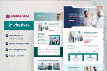 Physivex - Physical Therapy & Physiotherapy Elementor Template Kit