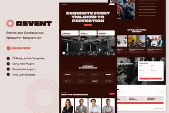 Revent - Events & Conferences Elementor Template Kit