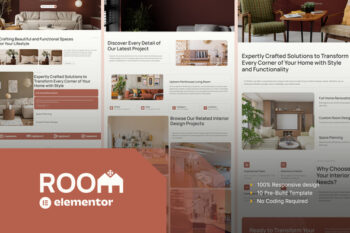 Room – Interior Design Elementor Pro Template Kit