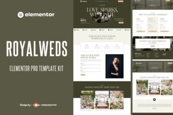Royalweds - Wedding Planner Elementor Pro Template Kit