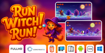 Run Witch Run - Endless runner - HTML5 Game (Construct3)