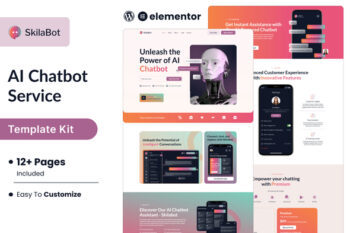 Skilabot - AI Chatbot Service Elementor Template Kit