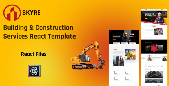 Skyre – Building & Construction Services React js Template - Thememarts