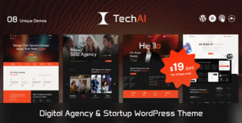Tech Ai - Startup & IT Agency WordPress Theme