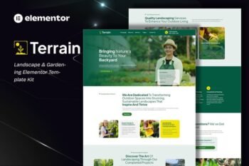 Terrain - Landscape & Gardening Elementor Template Kit