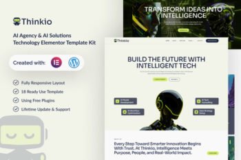 Thinkio - AI Agency & AI Solutions Technology Elementor Template Kit