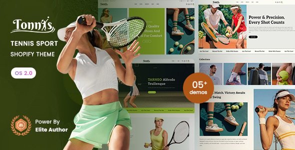 Tonnis - Tennis Sport Store Shopify 2.0 Theme