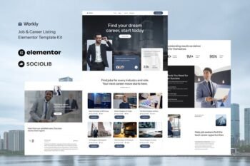 Workly - Job Listing & Career Recruitment Elementor Template Kit