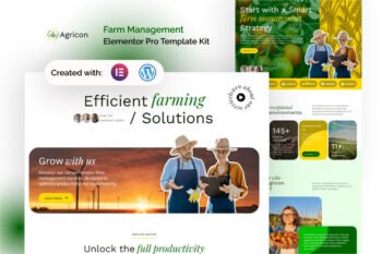 Agricon - Farm Management Elementor Pro Template Kit