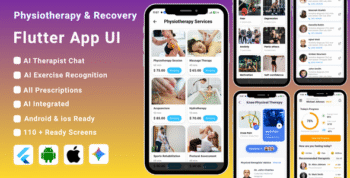 AI-Powered Physiotherapy & Recovery Flutter App Template | Physical Therapy & Rehab App