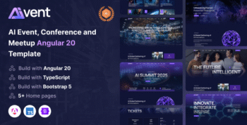 Aivent - AI Event, Conference and Meetup Angular 20 Template