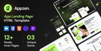 Appzen - App Landing Page HTML Template