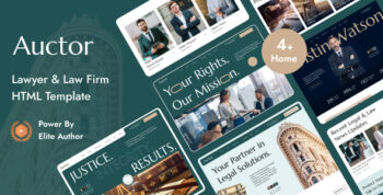 Auctor – Lawyer & Attorney HTML Template