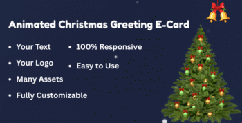 Christmas Greeting E-Card with many effects