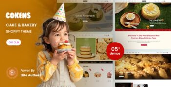 Cokens - Cake & Bakery Shopify 2.0 Theme