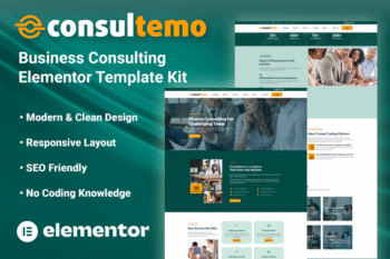 Consultemo - Busines Consulting Elementor Template Kit