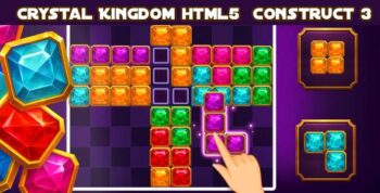 Crystal Kingdom – HTML5 Puzzle Game (Construct 3)