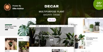 Decar - MultiPurpose Plant Store Shopify 2.0 Theme