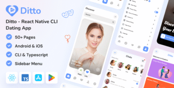 Ditto - React Native Dating Mobile App Template