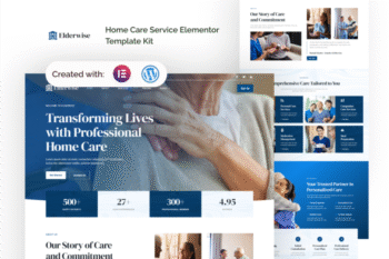 Elderwise - Home Care Services Elementor Template Kit