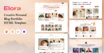 Elora – Creative Personal Blog Portfolio HTML Template
