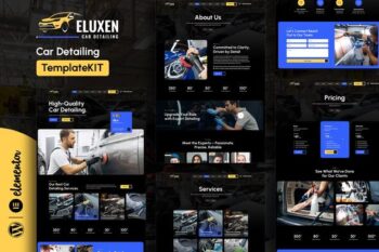 Eluxen - Car Detailing Services Elementor Template Kit