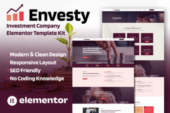 Envesty - Finance & Investment Company Elementor Template Kit