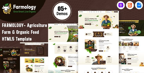 Farmology- Agriculture Farm & Organic Food HTML5 Template