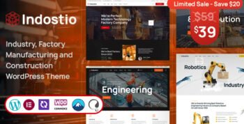 Indostio - Factory and Manufacturing WordPress Theme