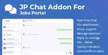 JP Chat Addon for Jobs Portal - Job Board Laravel Script