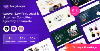 Lawsy - Symfony 7 Lawyer Consulting Template
