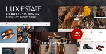 LuxeState - Leather Shoes Premium Shopify Theme