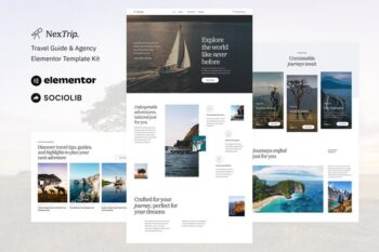 NexTrip - Travel Guide & Agency Elementor Template Kit