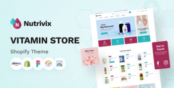 Nutrivix - Shopify Vitamin Store Theme, Food Supplements