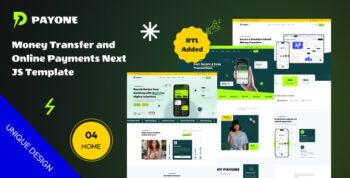 PayOne - Next Js - Money transfer & online payments Template With Typescript