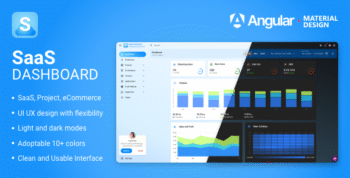 Saasuiux Angular Material Admin Dashboard Template Kit