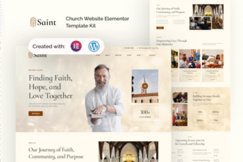 Saint - Church Website Elementor Template Kit