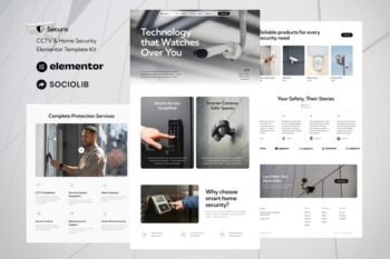 Securis - CCTV & Home Security Elementor Template Kit