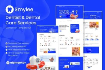 Smylee - Dentist & Dental Care Services Elementor Template Kit