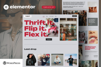 Thrift - Vintage & Second Hand Shop Elementor Pro Template Kit
