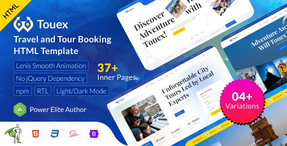 Touex – Travel & Tour Booking HTML Template