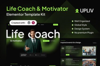 Upliv - Life Coach & Motivator Elementor Template Kit