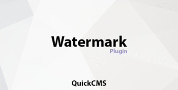 Watermark Add-on for QuickCMS