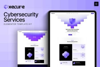 Xecure - Cybersecurity  Services Elementor Template Kit