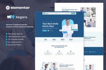 Xegara - Dentist Dental Care Elementor Template Kit