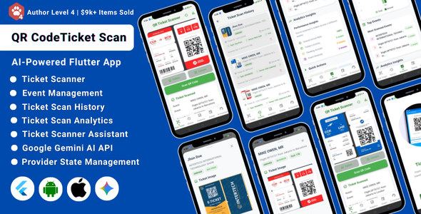 AI-Powered QR Code Ticket Scanner Flutter App | Guest Verification & Check-In System